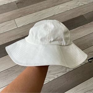 Anthropologie Cream and Brown Hat